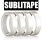 4 rolls Heat resistant tapes sublimation Press Transfer Thermal Tape 20mmx30m SUBLITAPE CLEAR
